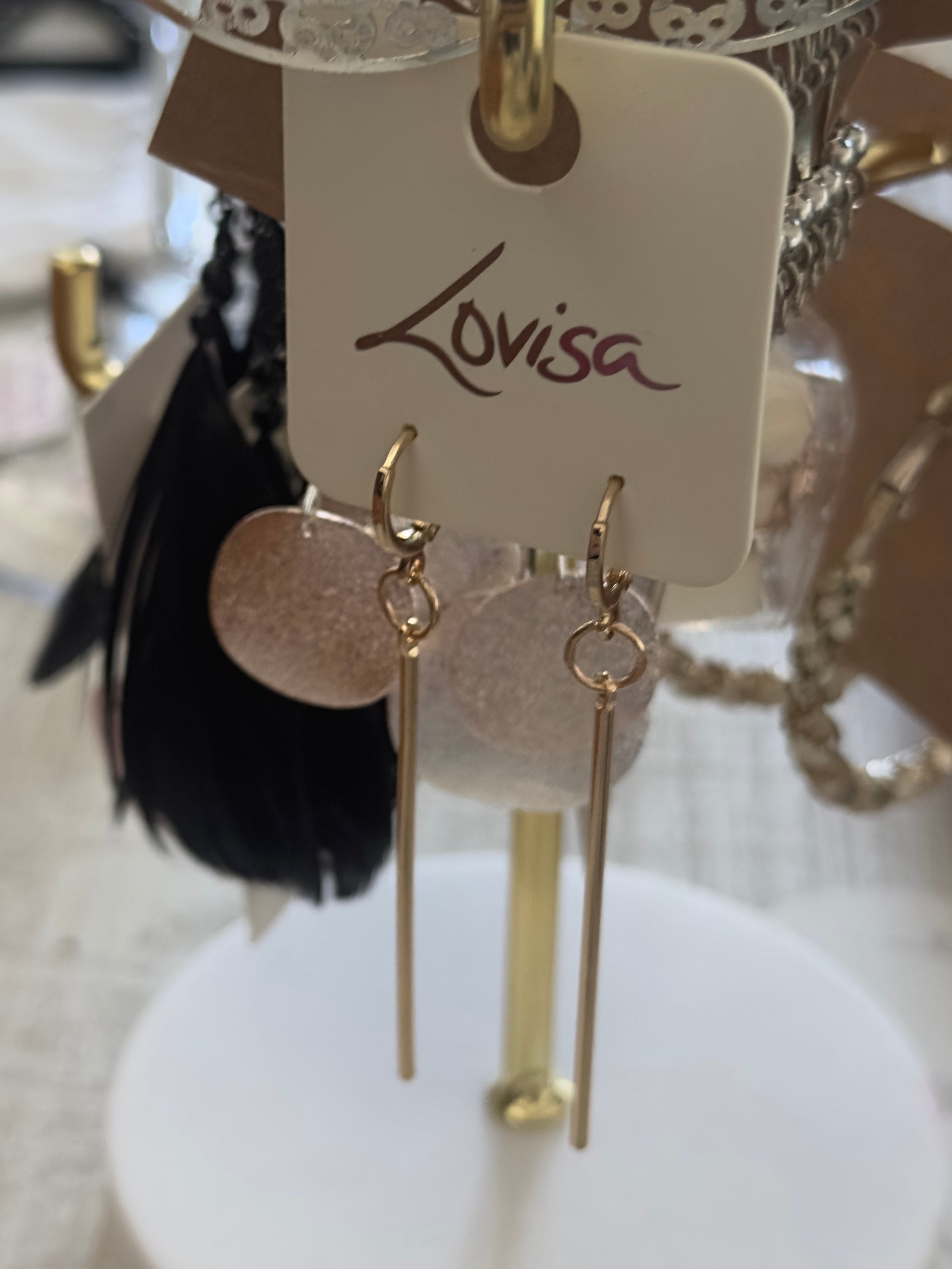 EARRINGS - Circle Bars