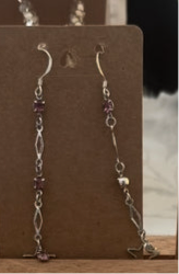 EARRINGS - pink star