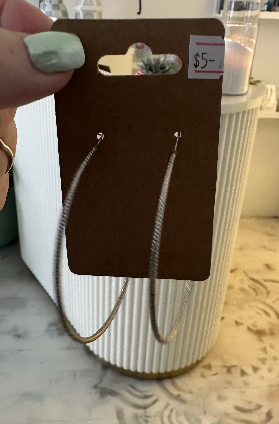 EARRINGS - silver hoops