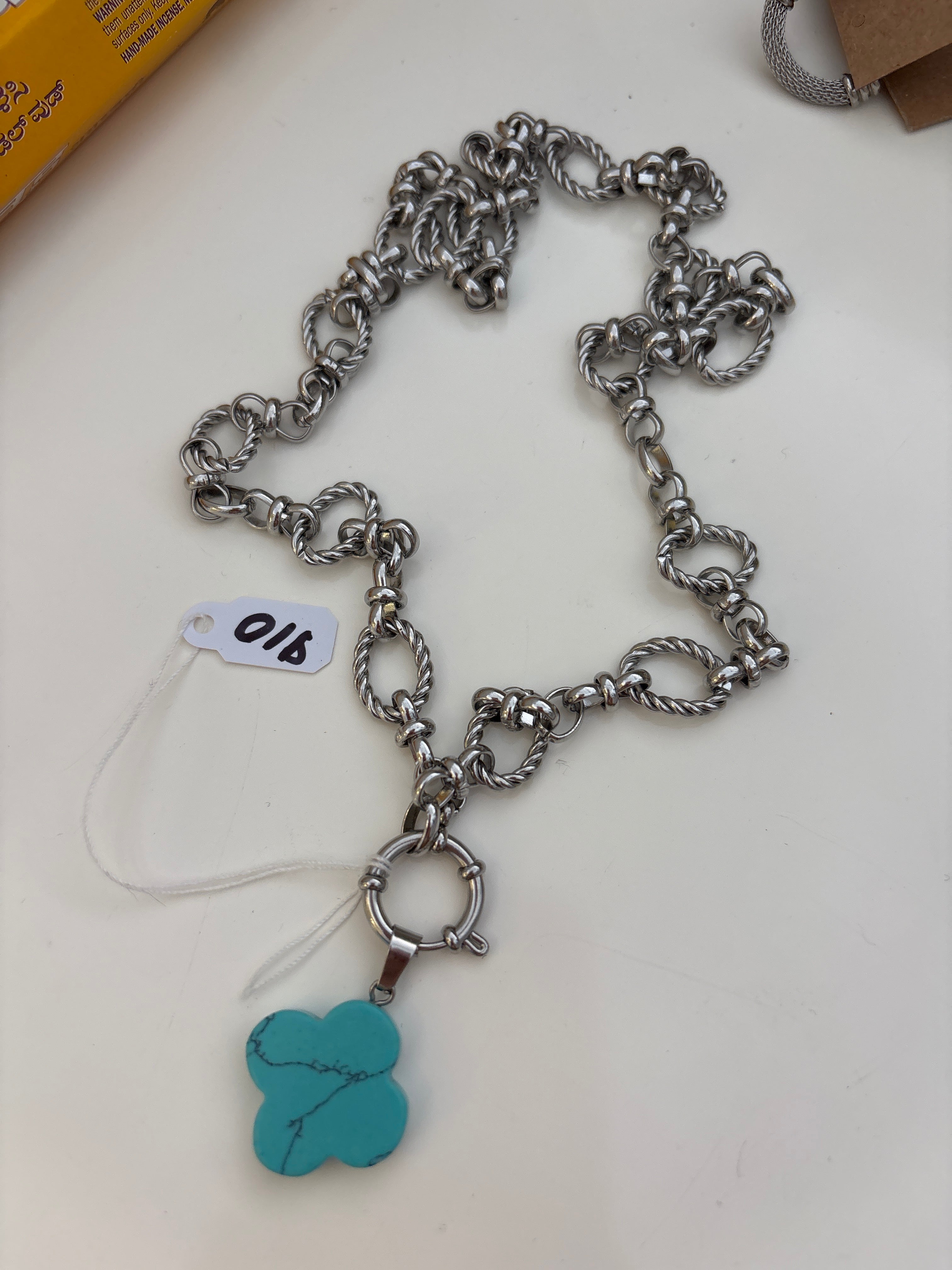 Dyed howlite necklace