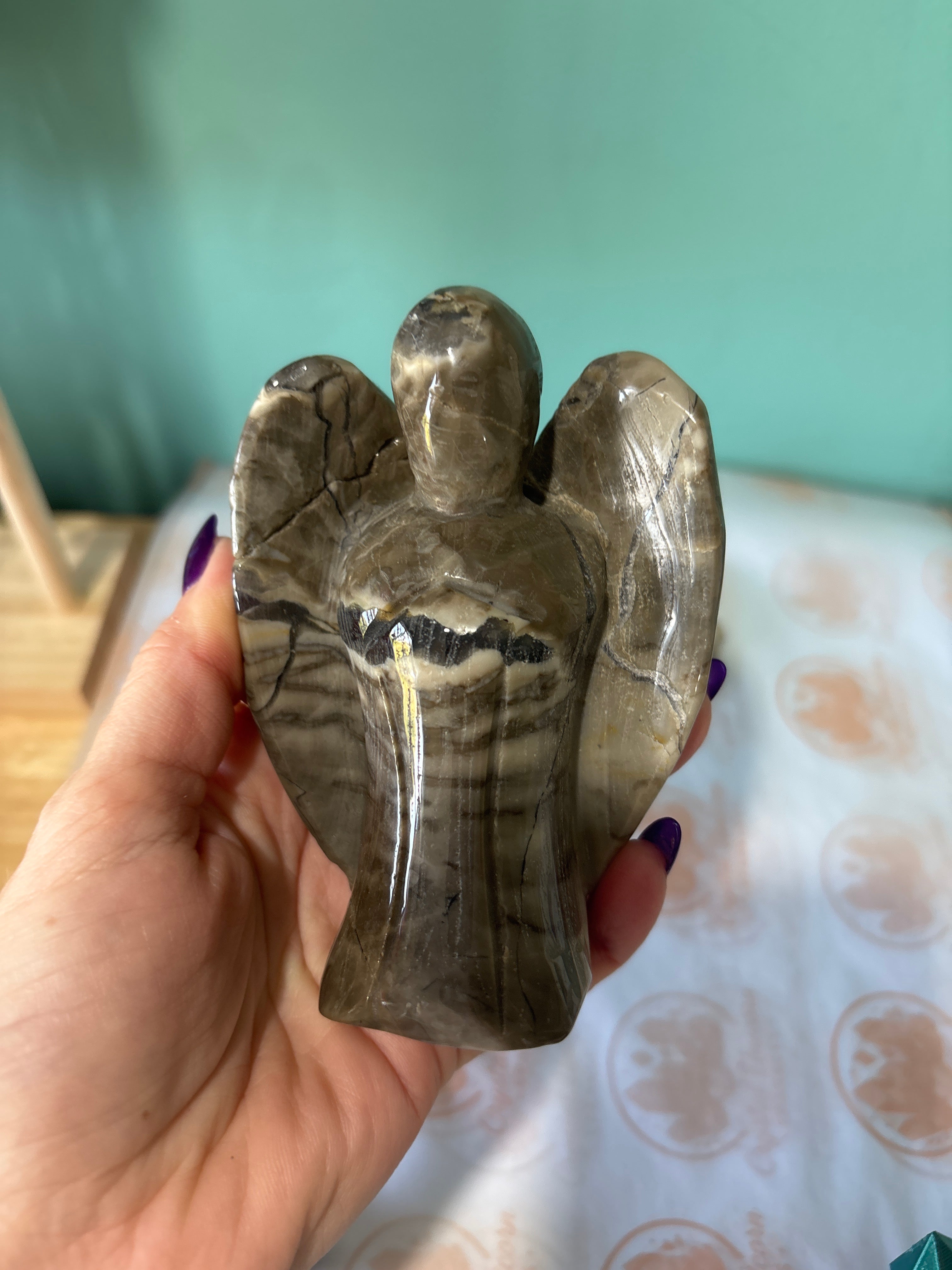 Volcano agate angel