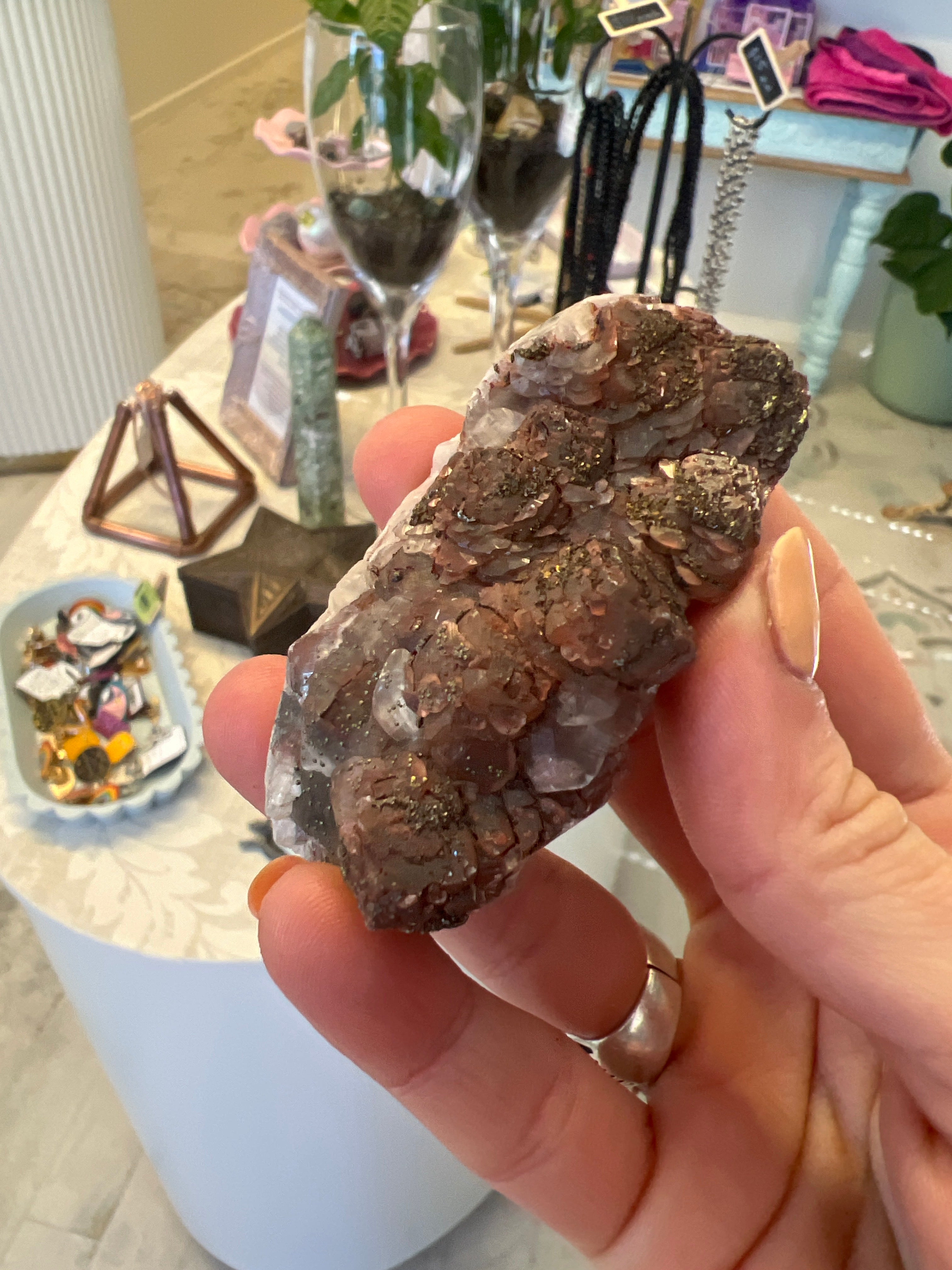 Red Calcite Pyrite