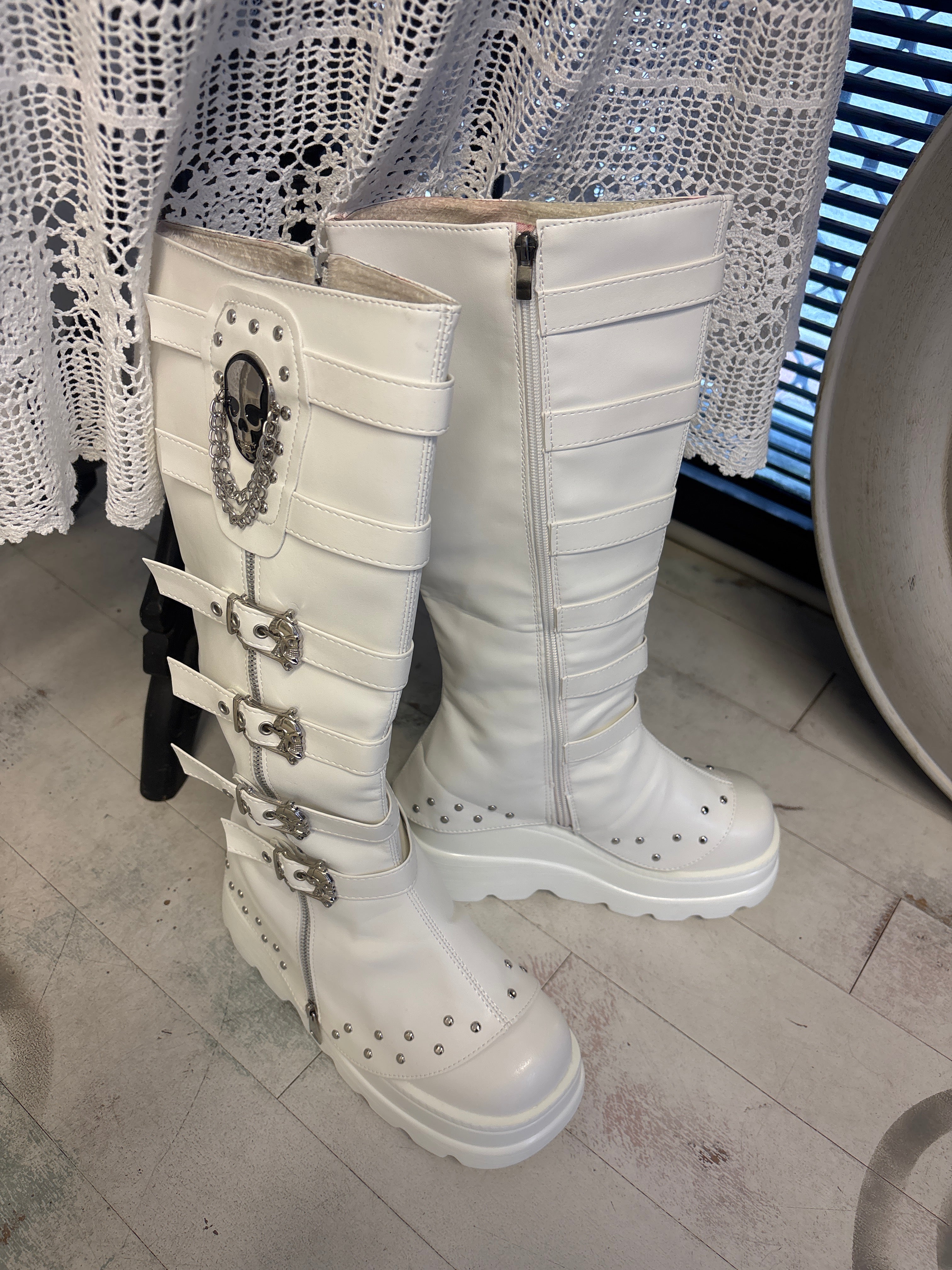 White boots