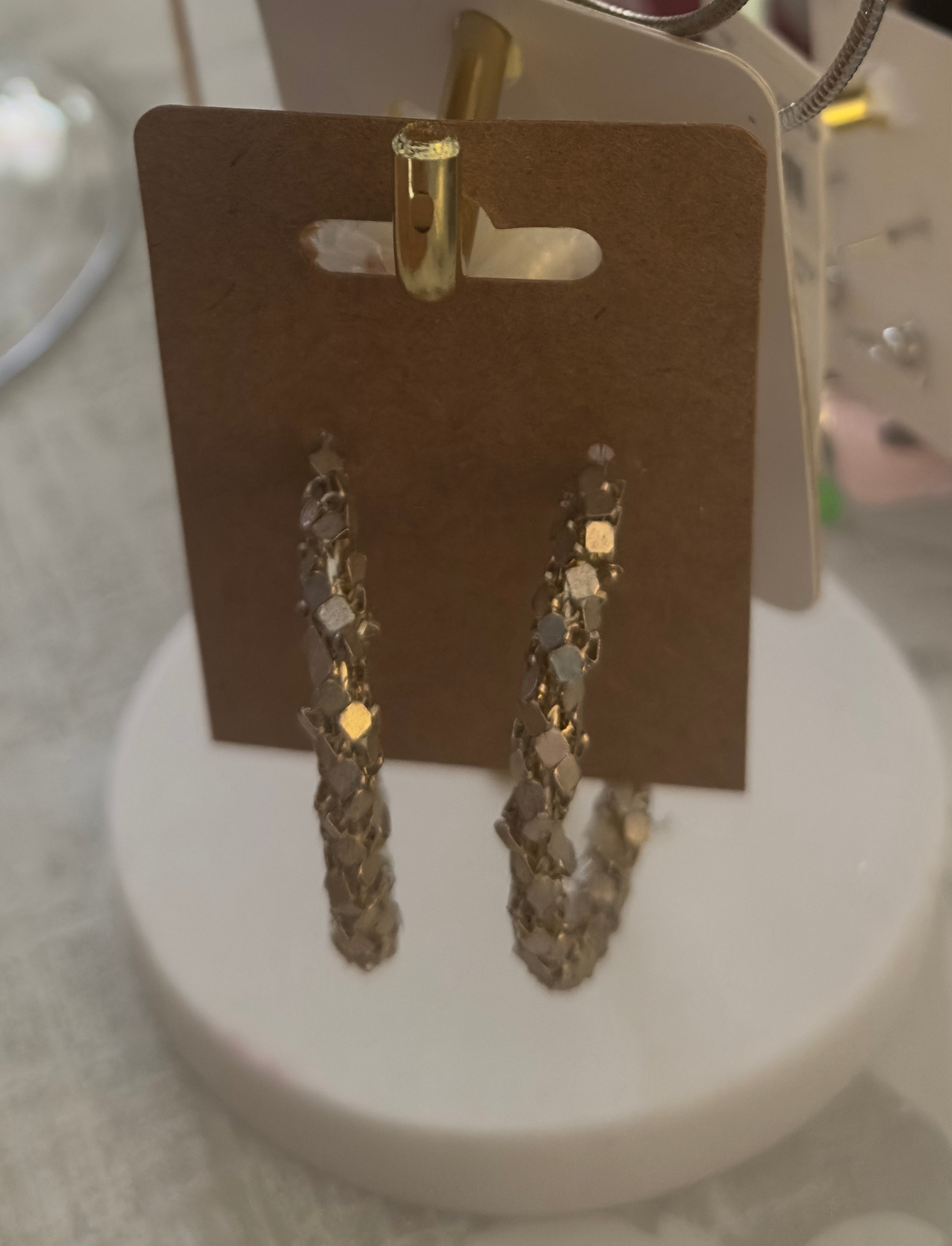 EARRINGS - silver hoops