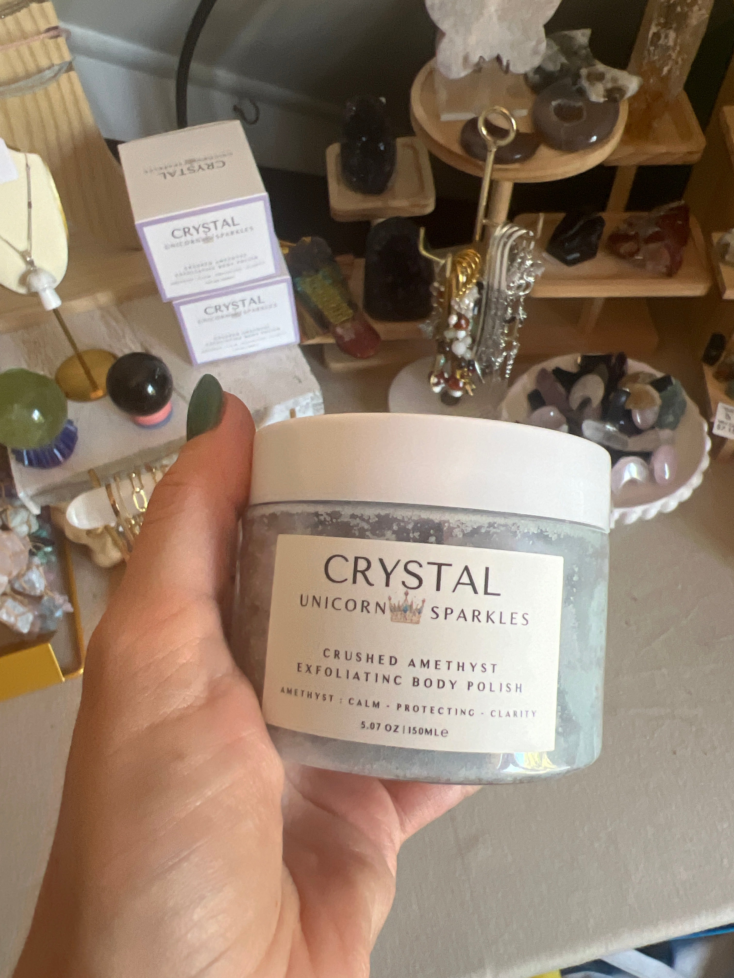 Amethyst body scrub