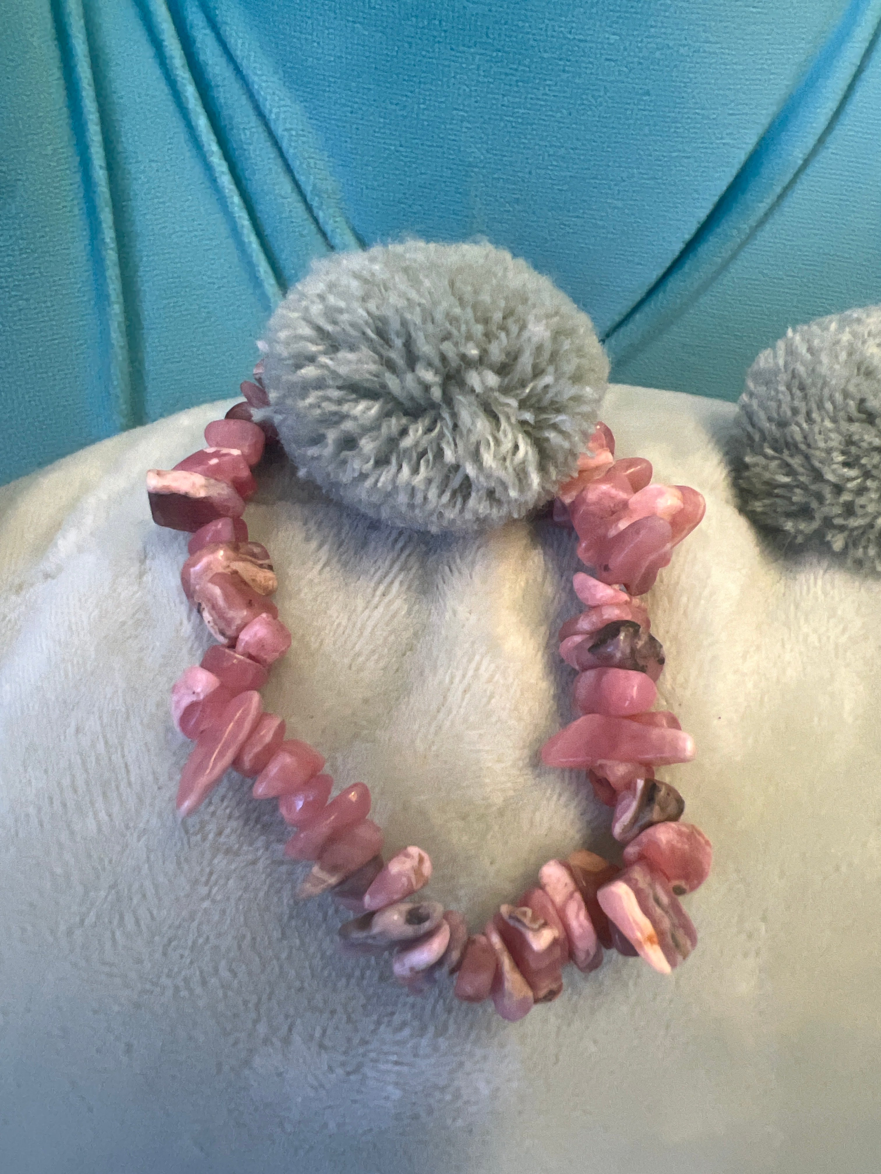 Rhodochrosite Chip Bracelet