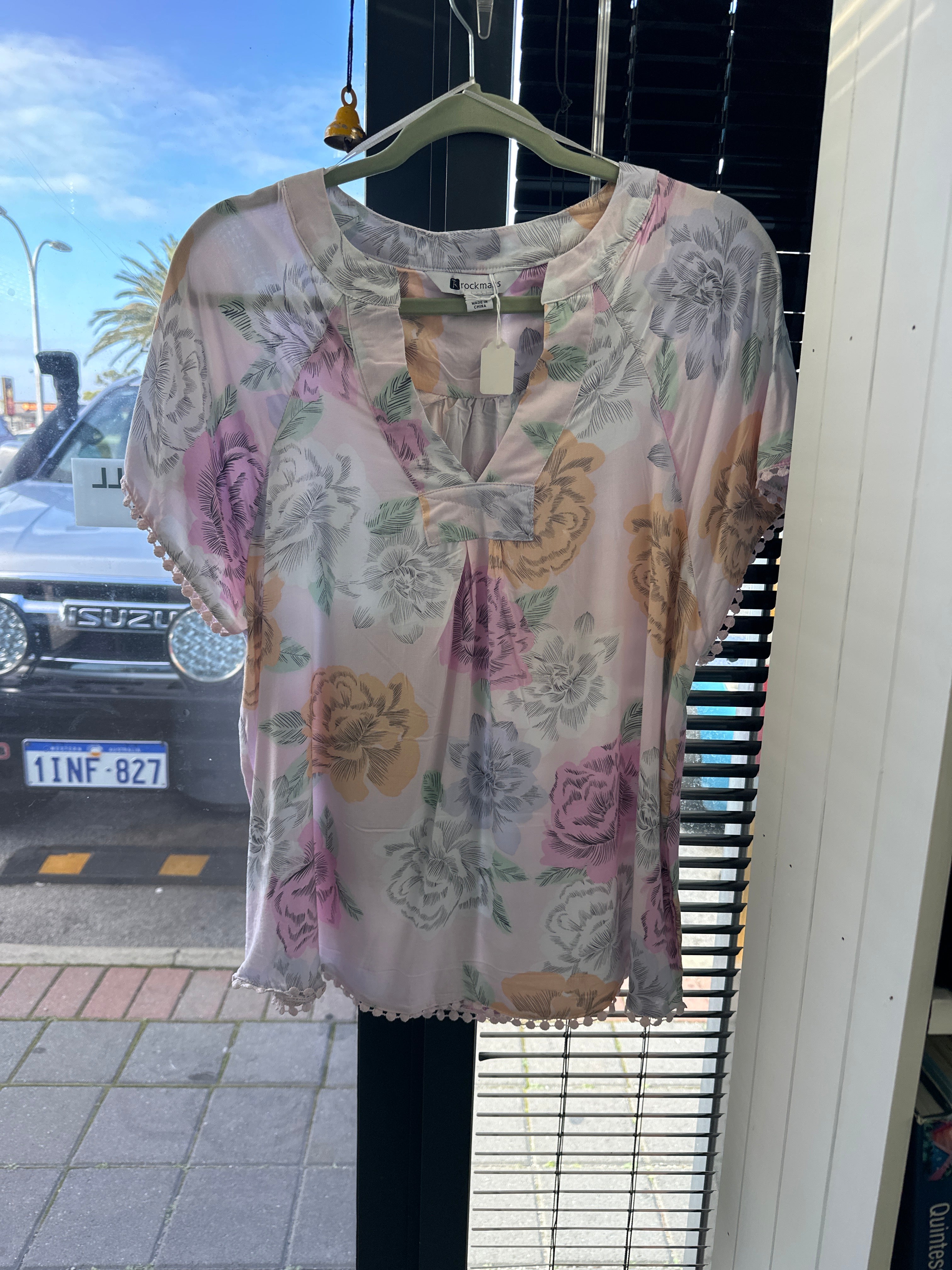 Pink Flower Top