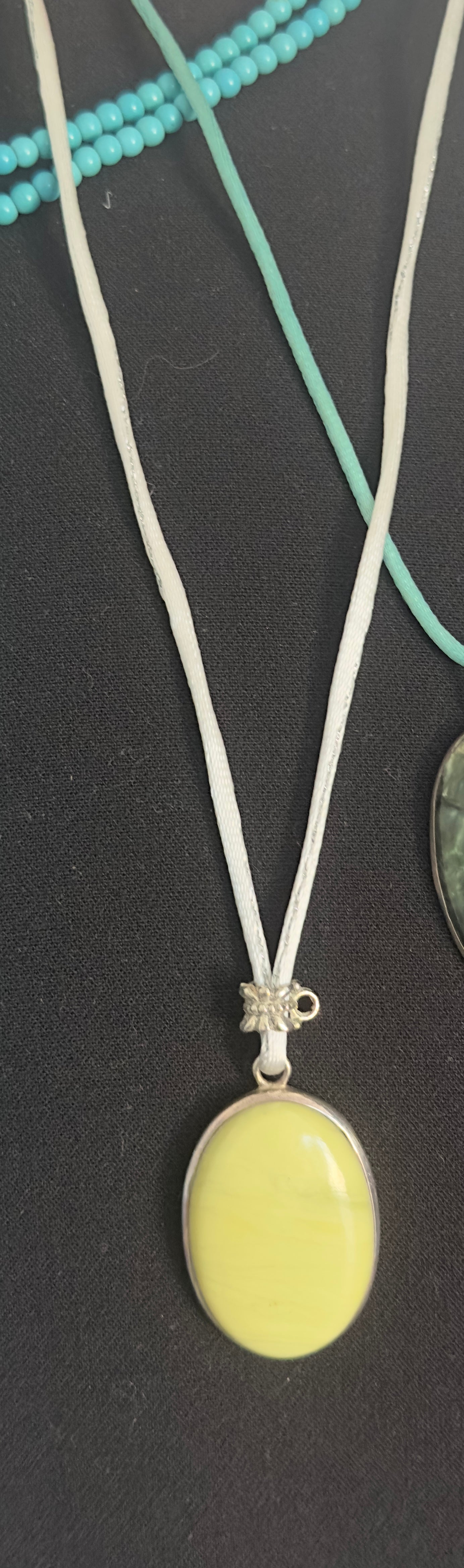 Lemon Chrysoprase Pendant 925 Silver