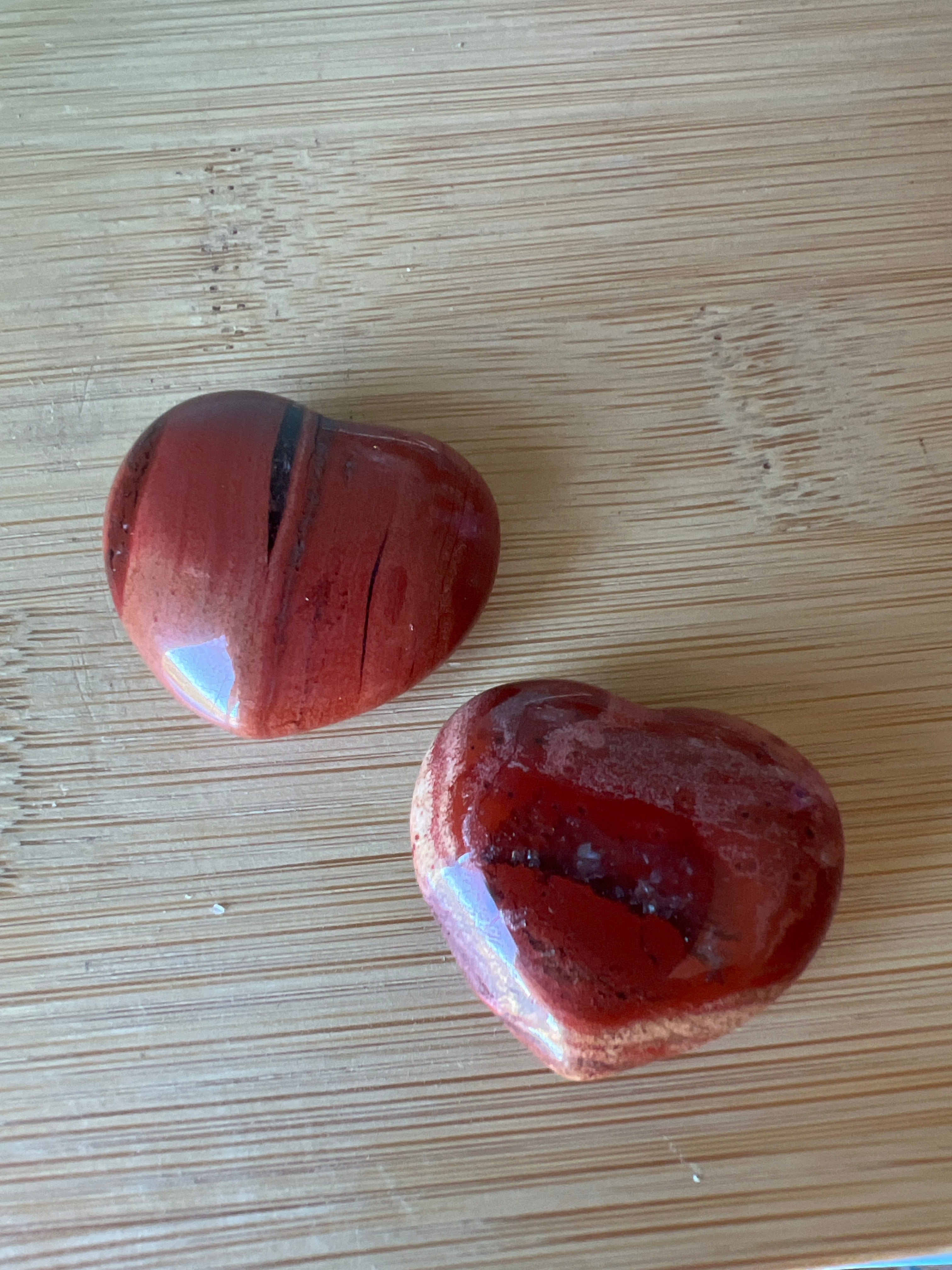 Red Jasper Heart