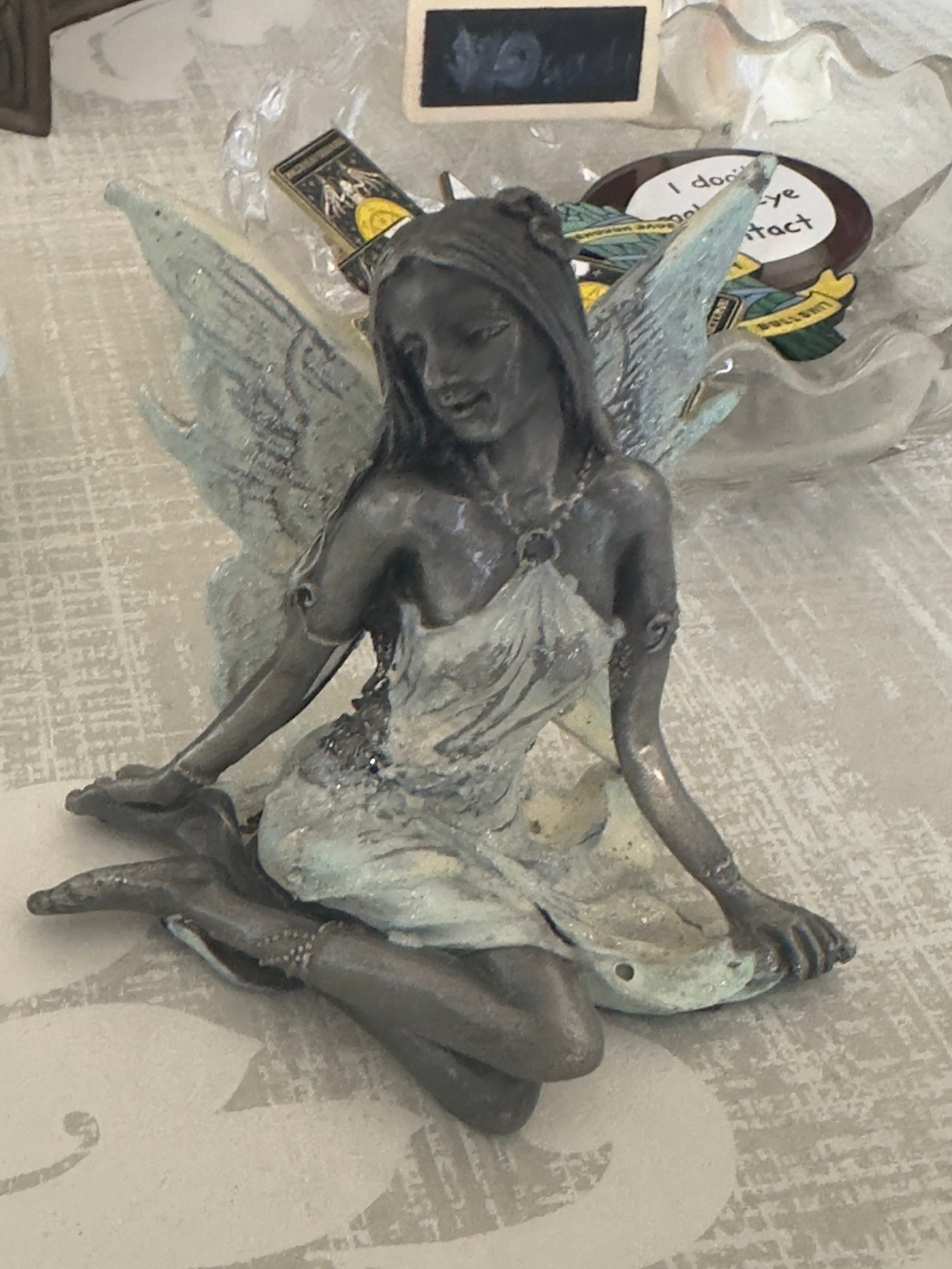 Pewter Fairy Green