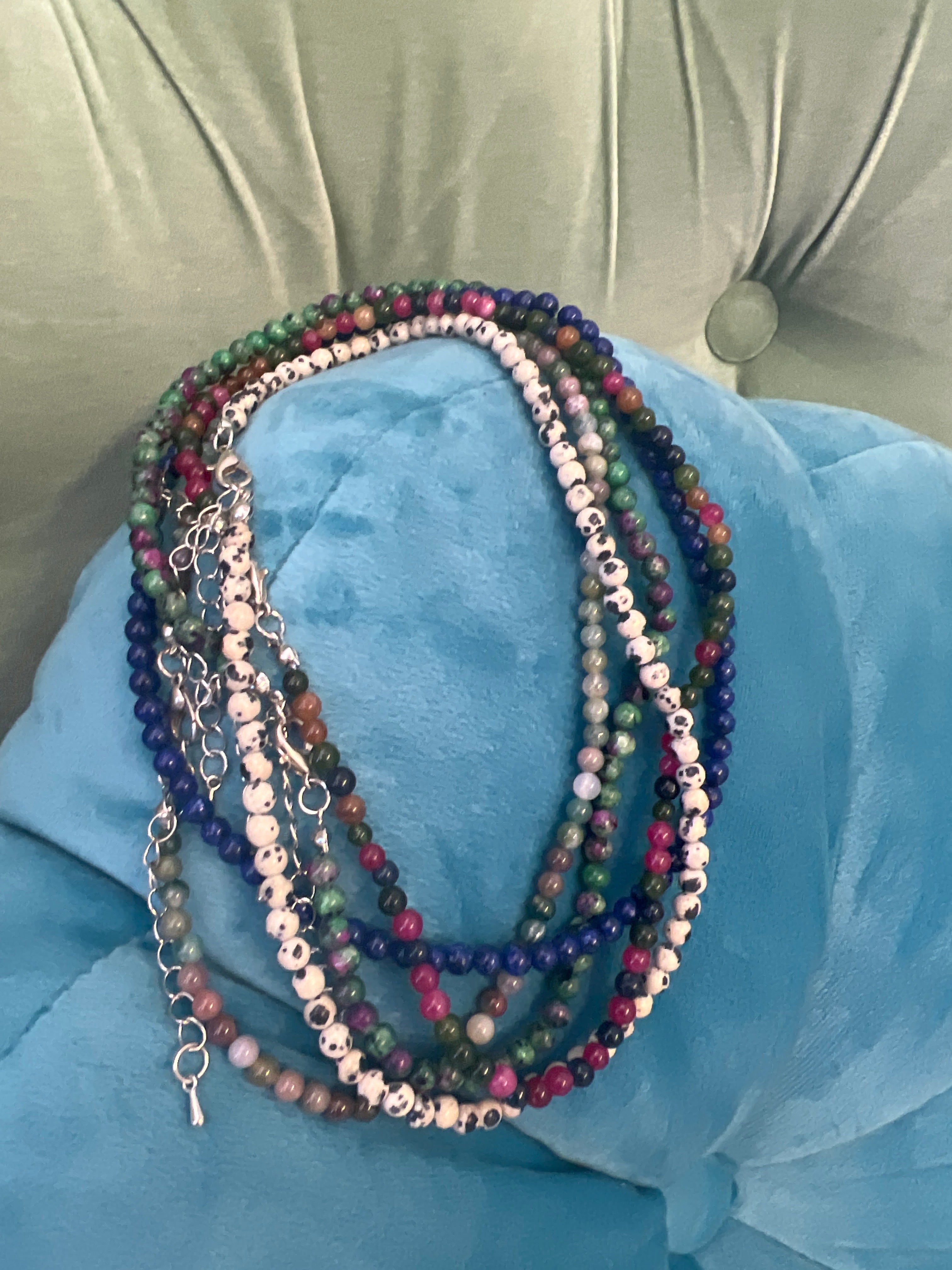 Mixed Crystal Beaded Necklace