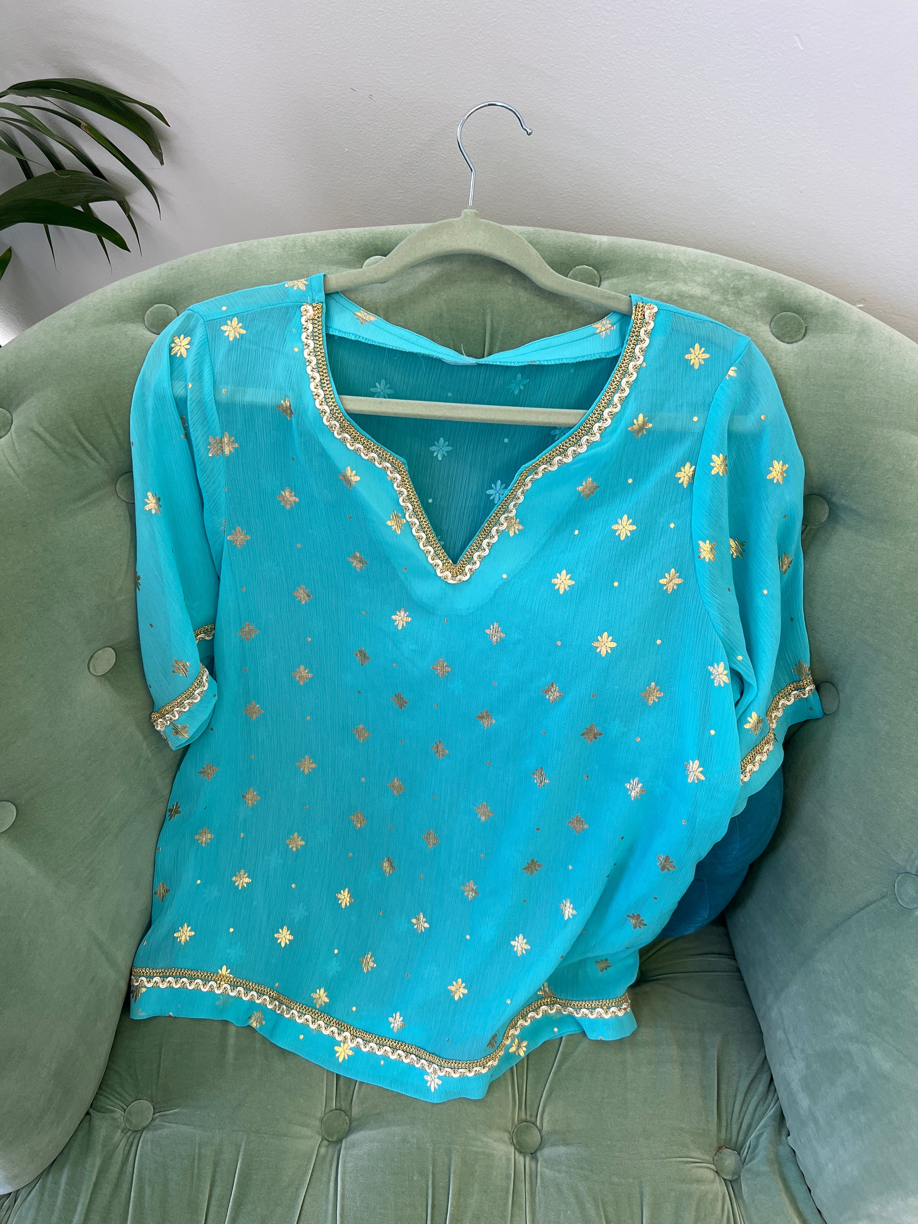 Blue Gold Top
