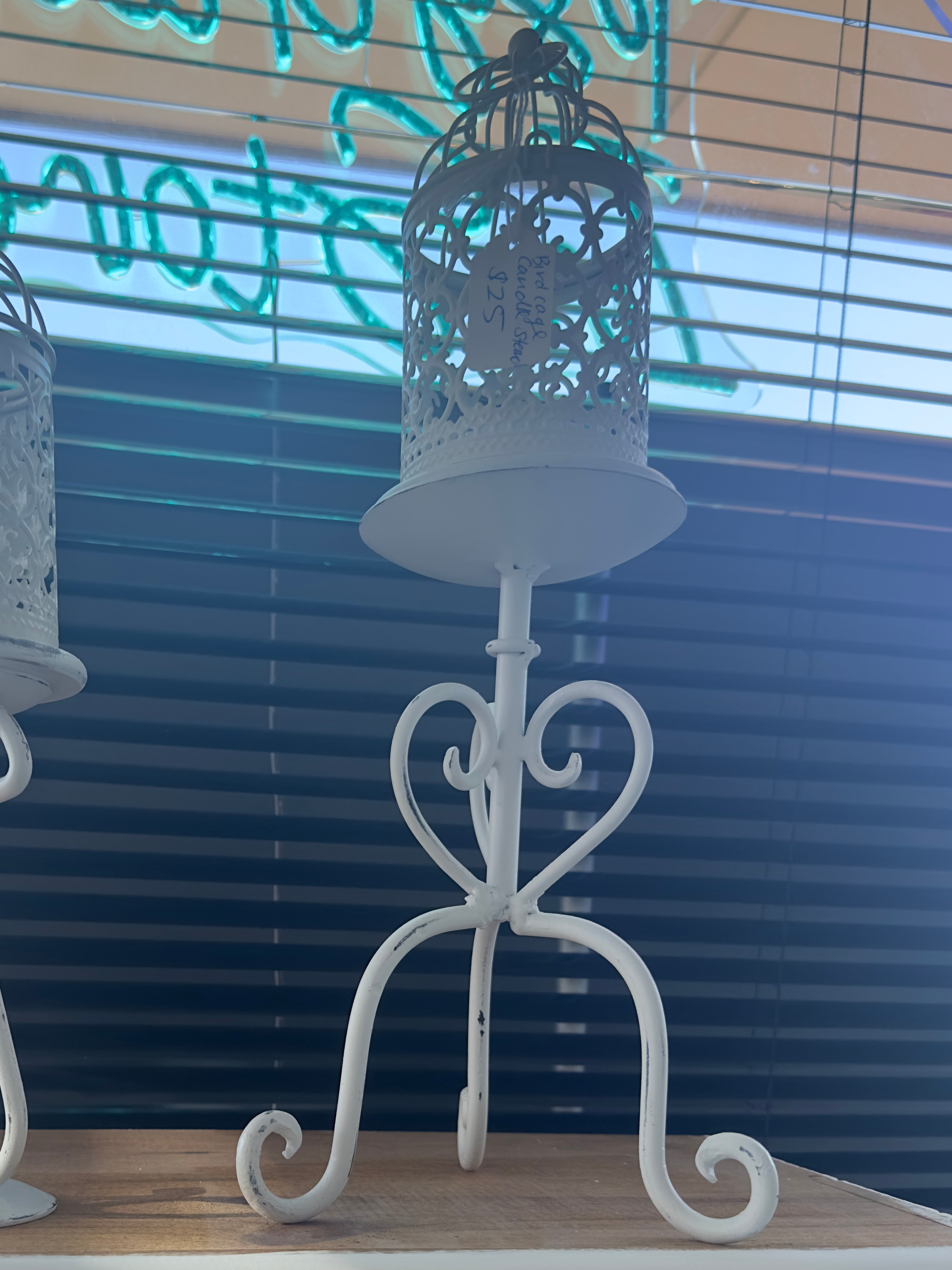 Birdcage Candle Stand - TALL
